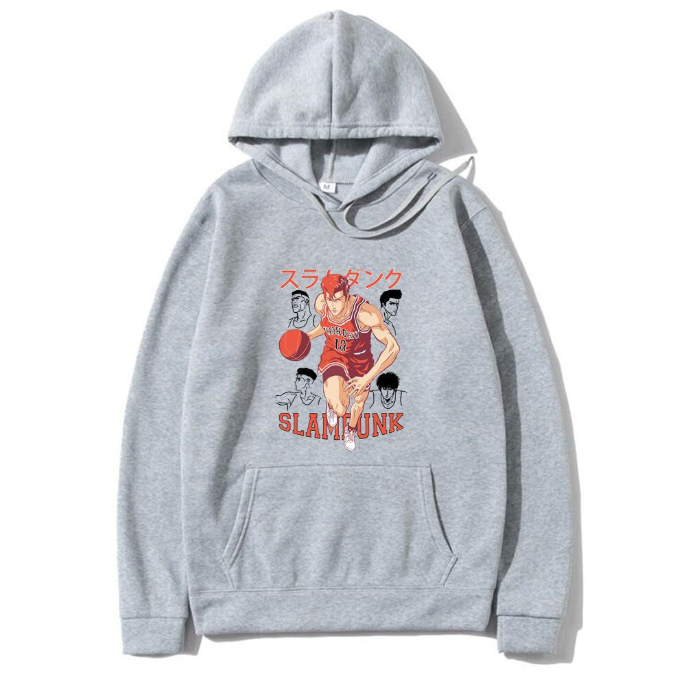 Anime SLAM DUNK Hoodie Hanamichi Sakuragi Graphic Printed Hoodies Men Women Fashion Cool Streetwear Basketball Boys Sweatshirt