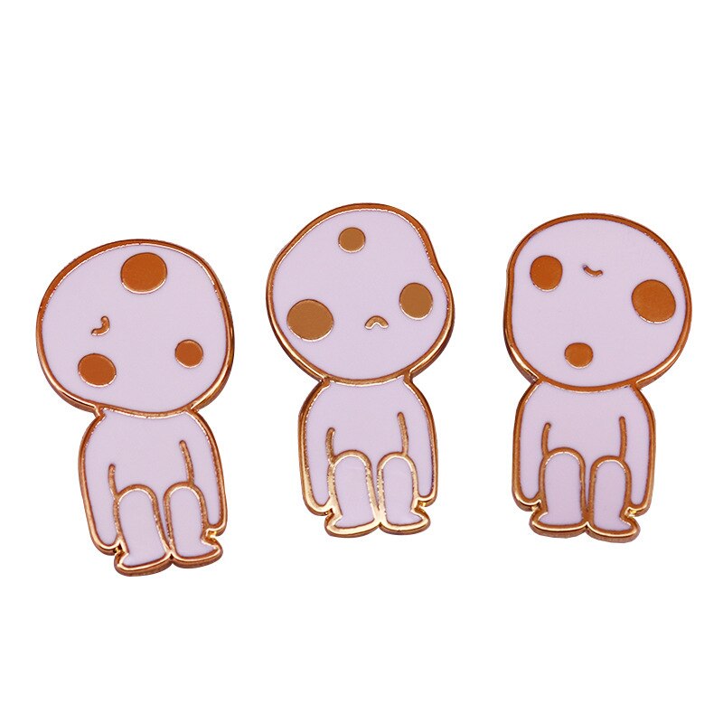 Cute White Elf Set Brooch Fantasy Animation Movie Inspiration Badge