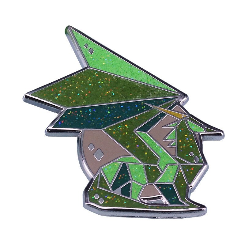 Crystal Dragon Glitter Brooch Spyro Adventure Badge