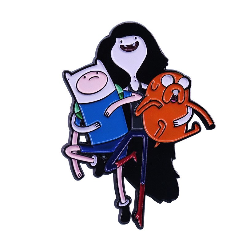 Marceline and Finn and Jack Brooch Fantasy Adventure Animation Adventure Time With Finn and Jake Inspiration Badge