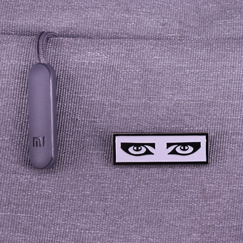 Scary Cartoon Eye Brooch Peeper Badge Gothic Punk Art Pin