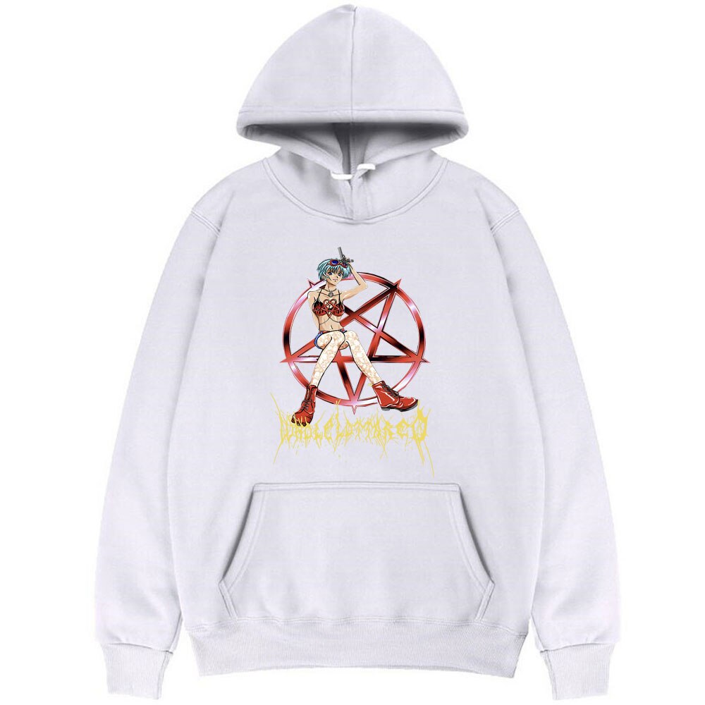 Playboi Carti WLR Whole Lotta Red Anime Hoodie Tops Men Cute Hoodies Fashion Harajuku Women Hoody Comfortable Cotton Sweatshirt