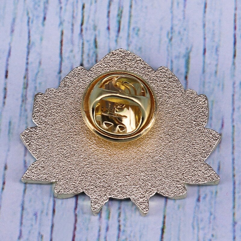Beautiful lotus and girl mix and match brooch