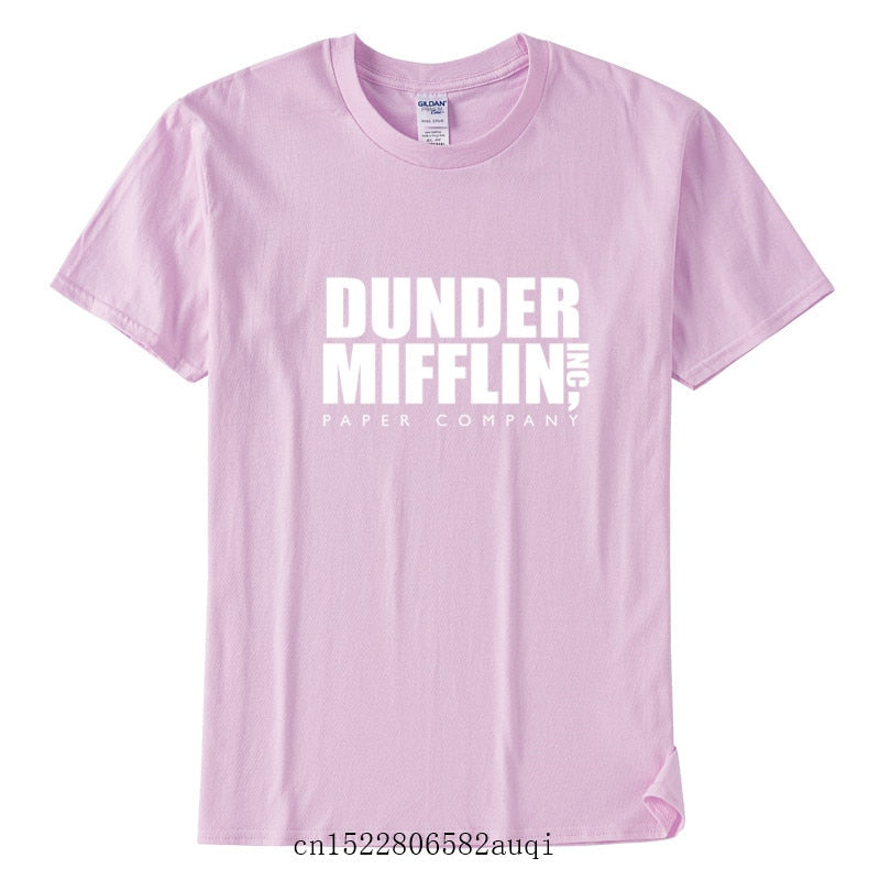 DUNDER MIFFLIN PAPER INC office tv show Mens Cotton T-Shirt Boy Girl Summer Cotton T shirt Unisex Clothes
