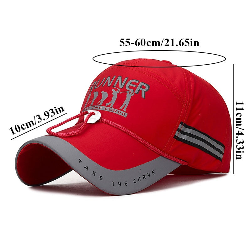 Men's Outdoor Sports Hats for Fishing Long Brim Caps Man Windproof Sun Hats with Rope Breathable Baseball Cap Sports Hunting Cap