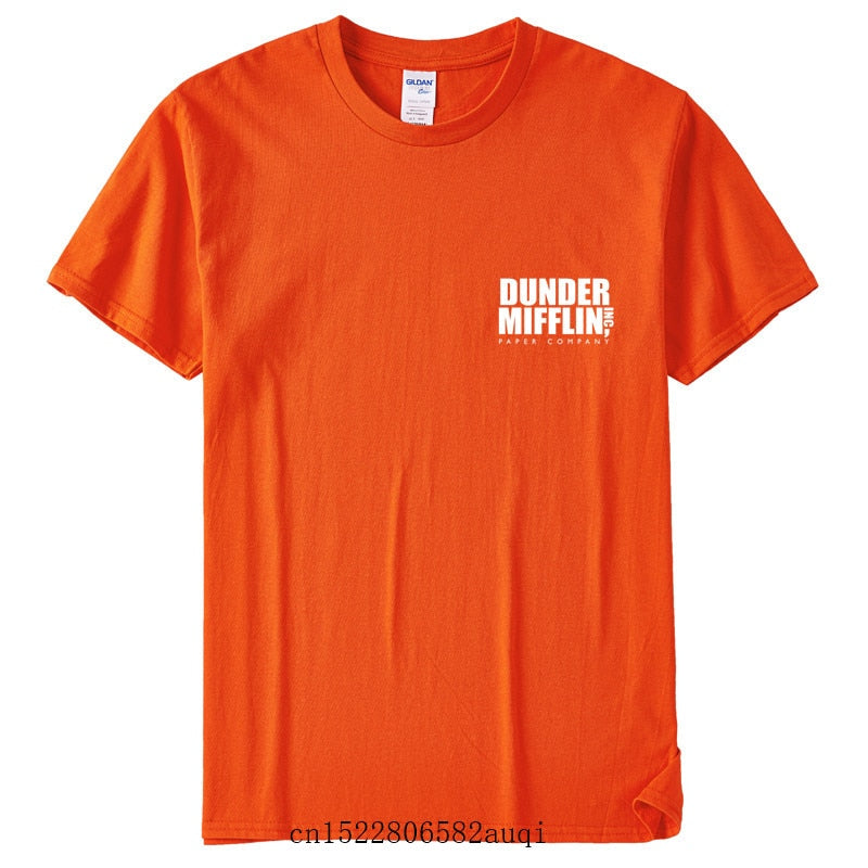 DUNDER MIFFLIN PAPER INC office tv show Mens Cotton T-Shirt Boy Girl Summer Cotton T shirt Unisex Clothes