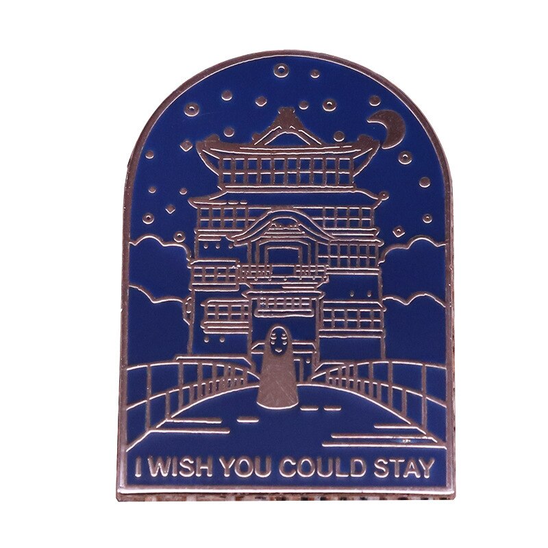 Faceless Men's Oil House Brooch Fantasy Adventure Animation Movie Inspiration Badge
