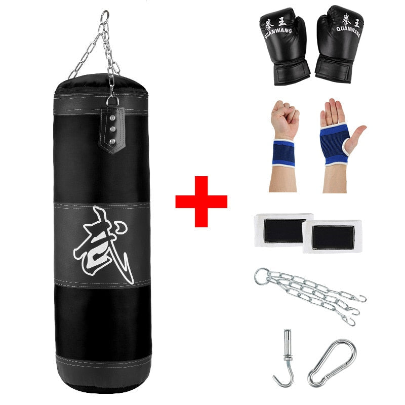 Professional Boxing Punching Bag Sandbag Training Thai Sand Fight Karate Fitness Gym Empty-Heavy Kick Boxing Bag with Hanging