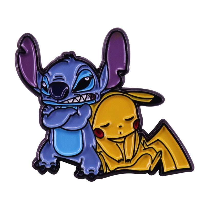 Cute cartoon mix and match brooch