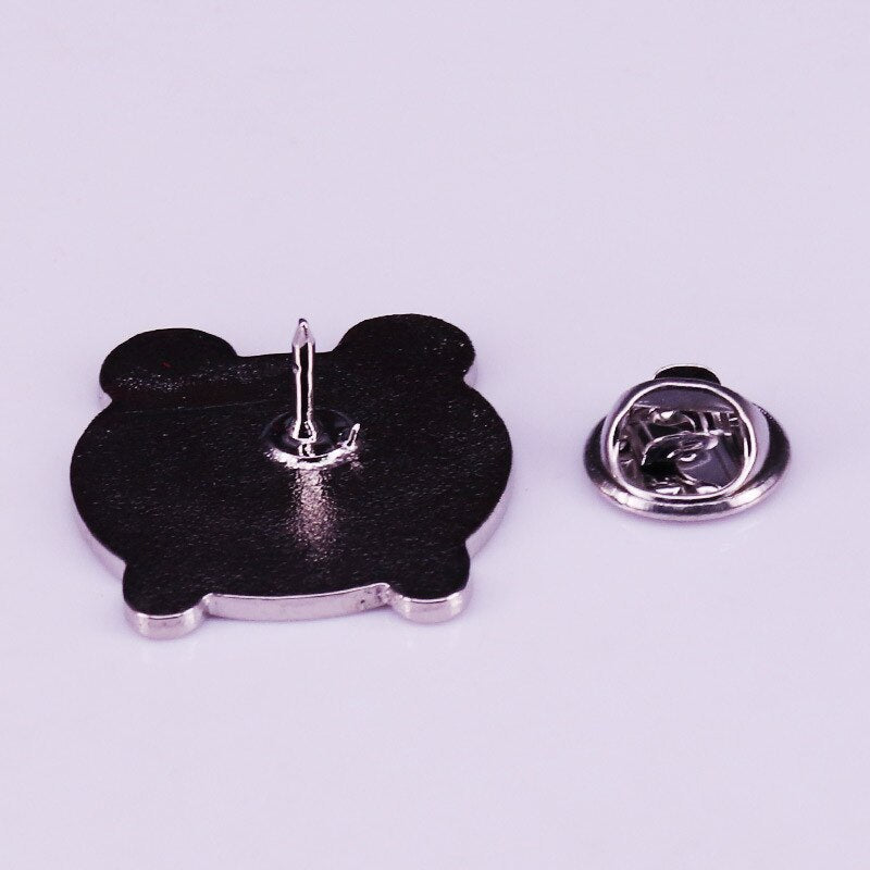 Cute glitter cartoon brooch