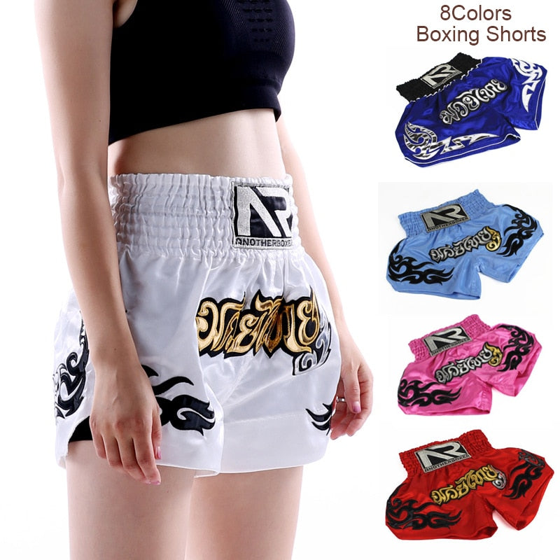 Muay Thai Boxing MMA Shorts for Men's Kids Teenagers MMA Shorts Kickboxing Fighting Trunks Sanda MMA Shorts Sports Short Pants