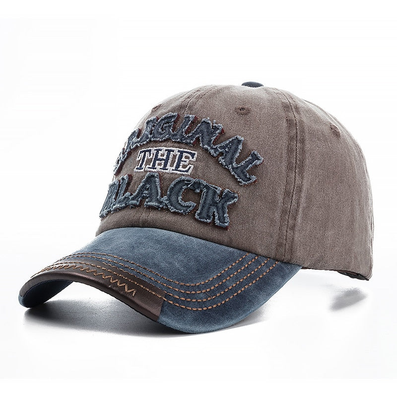 2021High Quality Wash Cotton Original Black Baseball Cap Snapback Hat For Men Women Gorras Casual Casquette Embroidery Dad Hat