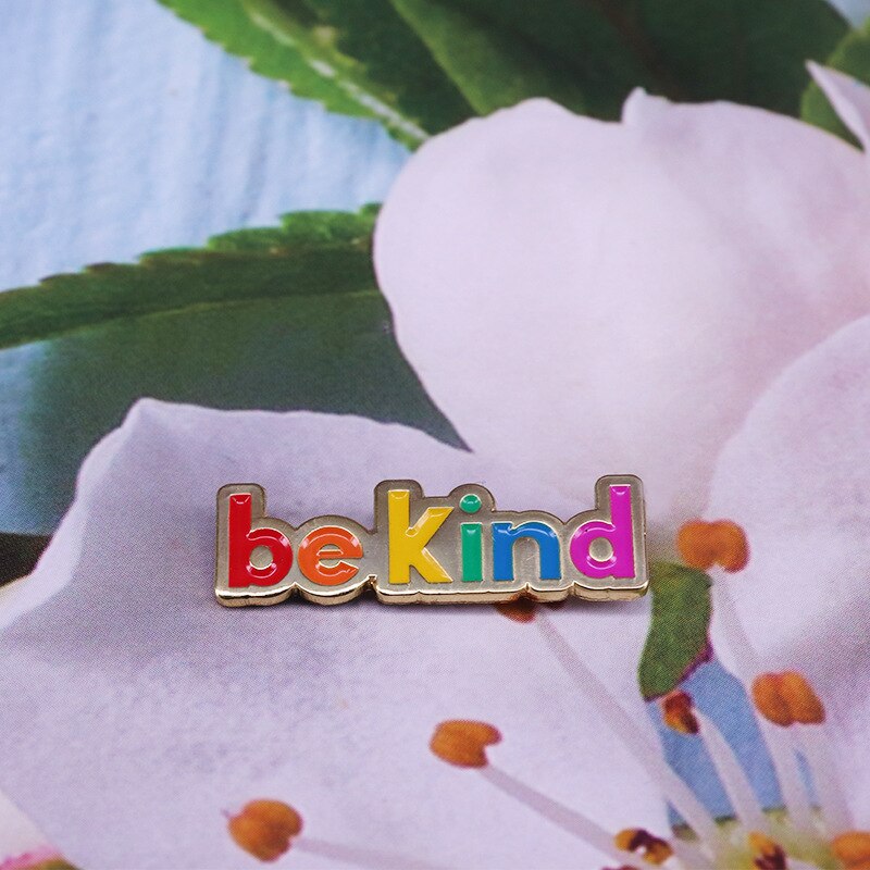 Be Merciful-Rainbow Letter Brooch