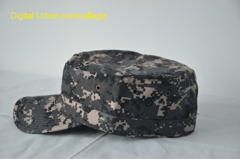 58/59/60cm Army Camouflage Military Hats Shako High Quality Thickened Soldier Cap Workout Camping Hunting Hat KS02