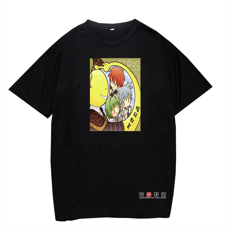 2020 Men's Clothing Summer New Anime Assassination Classroom Black shirt Cool Style Japan T-Shirt Size XS-4XL