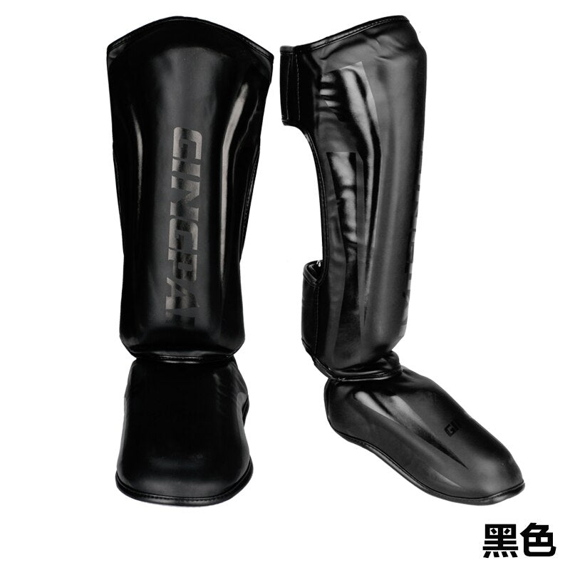 Youth/Adult MMA Boxing Leggings Calf Muay Thai Sanda Instep Training Game Ankle Protective Gear men women Mma Foot Shin guard