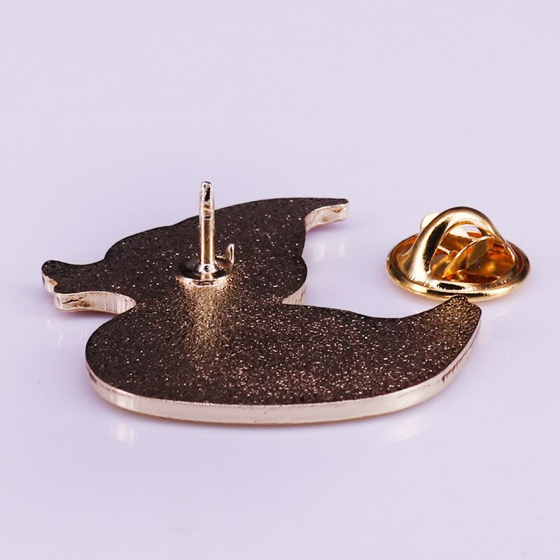 Cute glitter little Yellow duck brooch Yellow cartoon animal badge