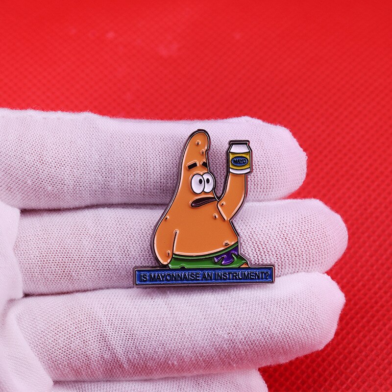 "Mayonnaise is a tool"-cute pie big star brooch funny anime inspiration badge