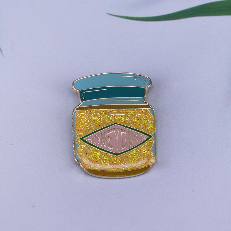 Beautiful glitter candy snack badge