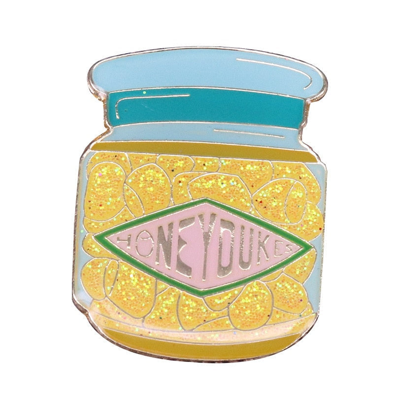 Beautiful glitter candy snack badge