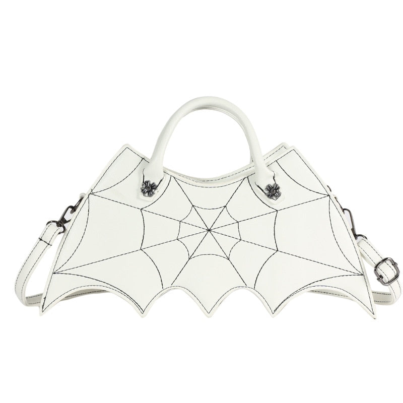 Spider Web Shapes Bags For Women 2021 New Funny Handbags Ladies Punk Style Crossbody Purses Female Fashion Chains Messenger Flap