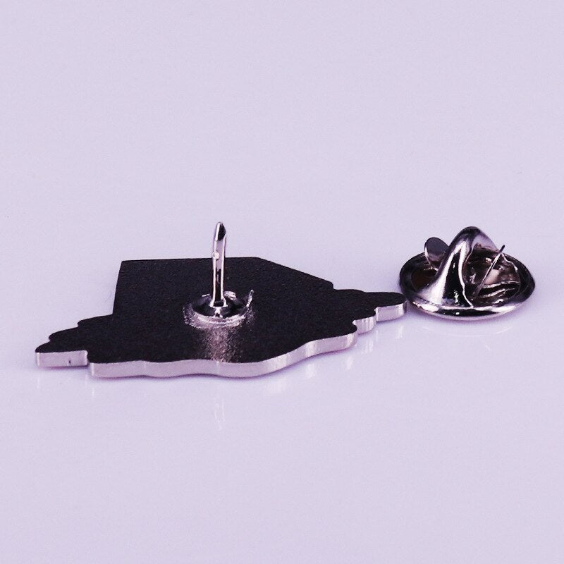 Melting Rubik's Cube Brooch