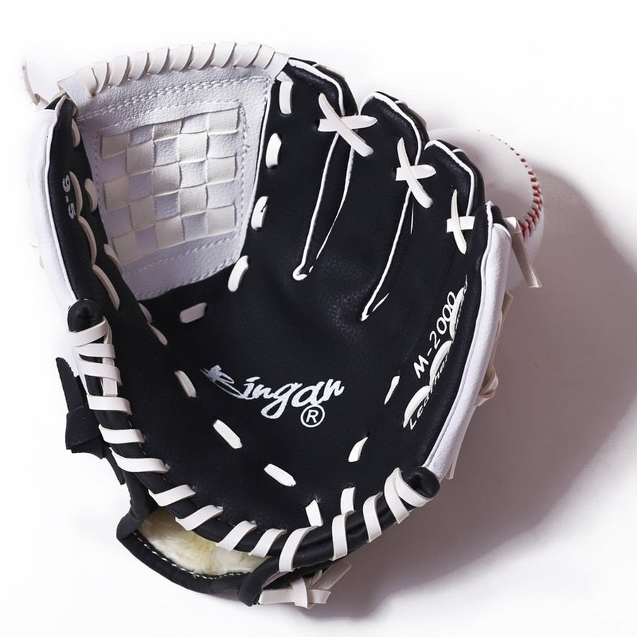 Youth Left Hand Baseball Glove Breathable Softball Baseball Gloves Black Pitcher Guante De Beisbol Sports Entertainment EI50BG