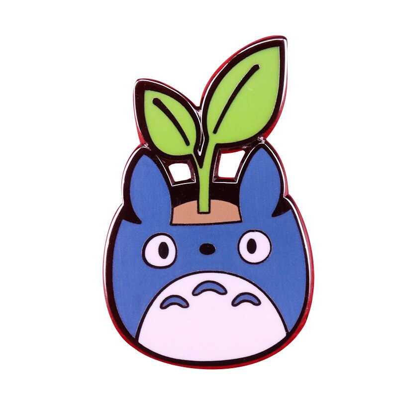 Cute Chinchilla Potted Brooch