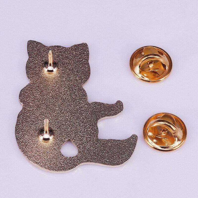 Cute fantasy mermaid cat badge