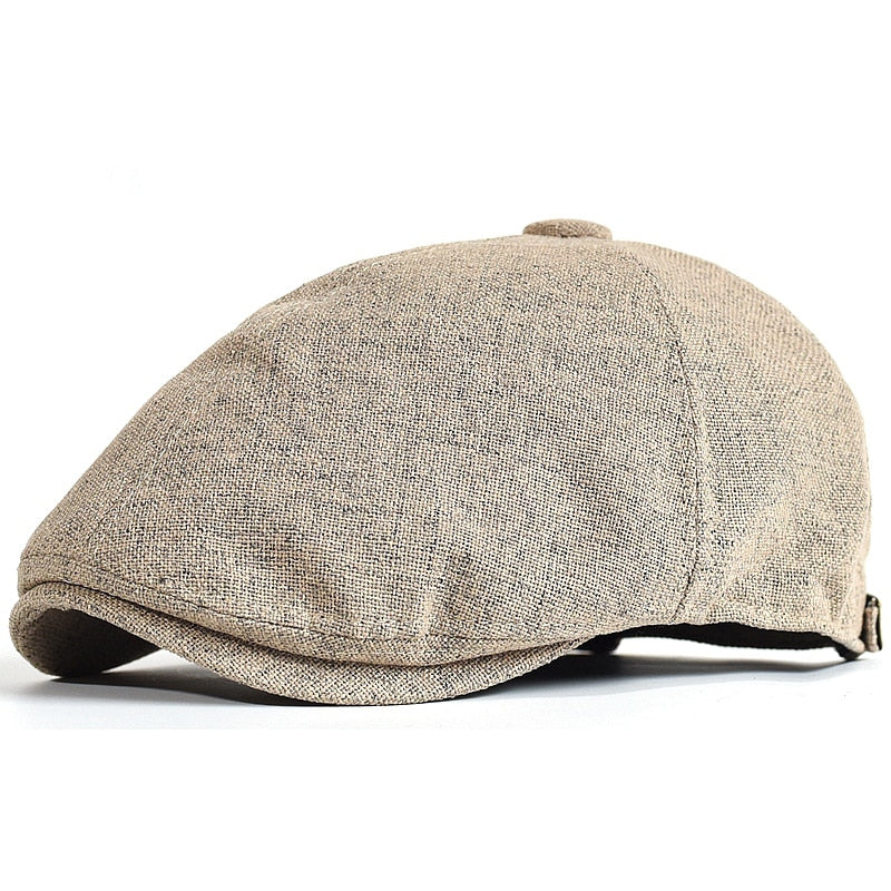 Men's Summer Berets Outdoor Breathable newsboy cap Spring Flat Hats Solid Duckbill Hats Vintage Gatsby Beret Hat Women