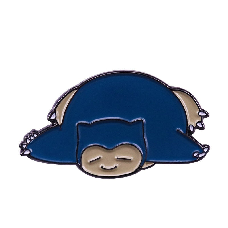 Cute sleeping kabi beast brooch Pokemon badge game lovers accessories