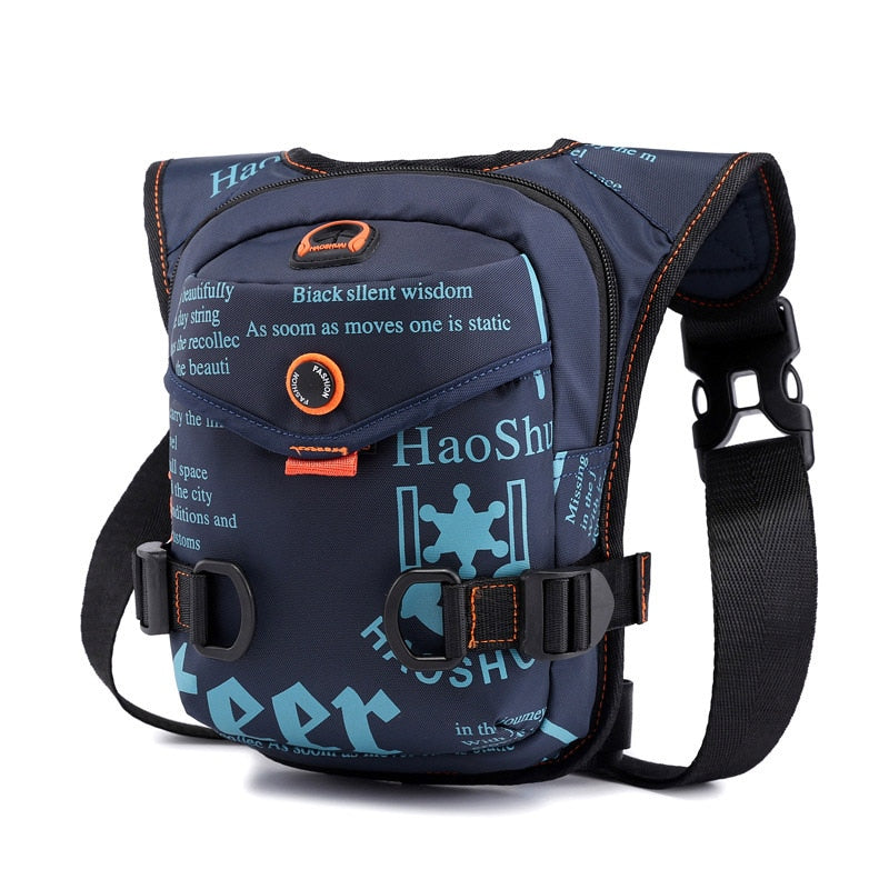 Men Waterproof Nylon Drop Leg Bags Thigh Hip Bum Belt Bag Waist Fanny Pack Boys