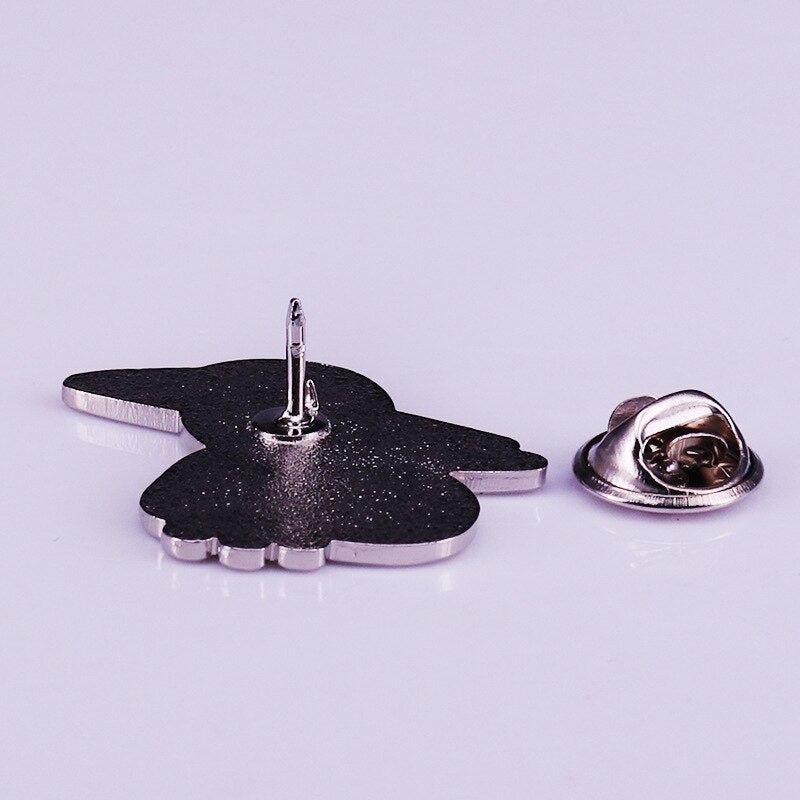 Angry Crow Skull Brooch Cute Cartoon Animal Badge