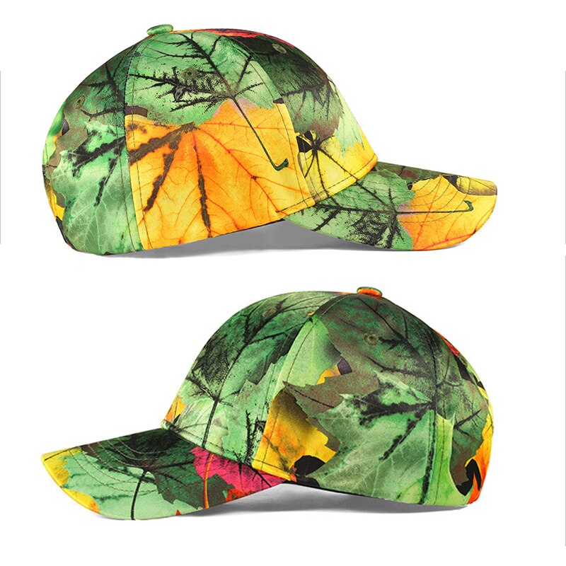 CLIAMTE 3D Forest Leaf Baseball Cap Camouflage Hunting Cap Outdoor Explore Pretend Hat Camouflage Baseball Hunting Shooting Cap