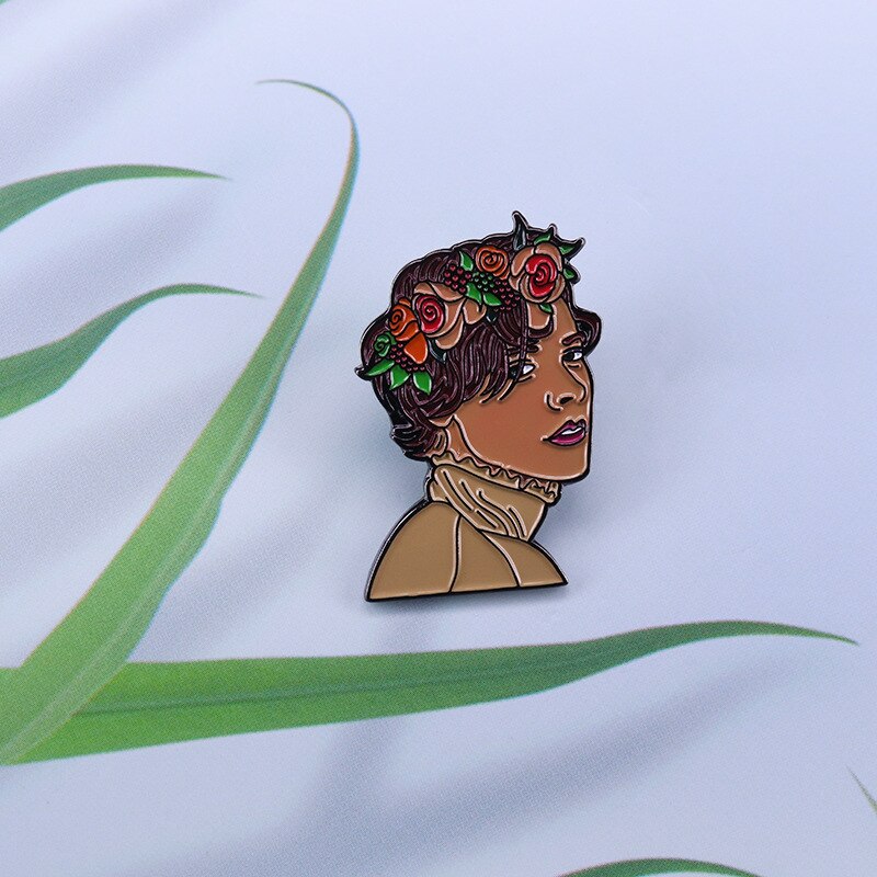 Beautiful fashion style art brooch music fan lover decorative badge