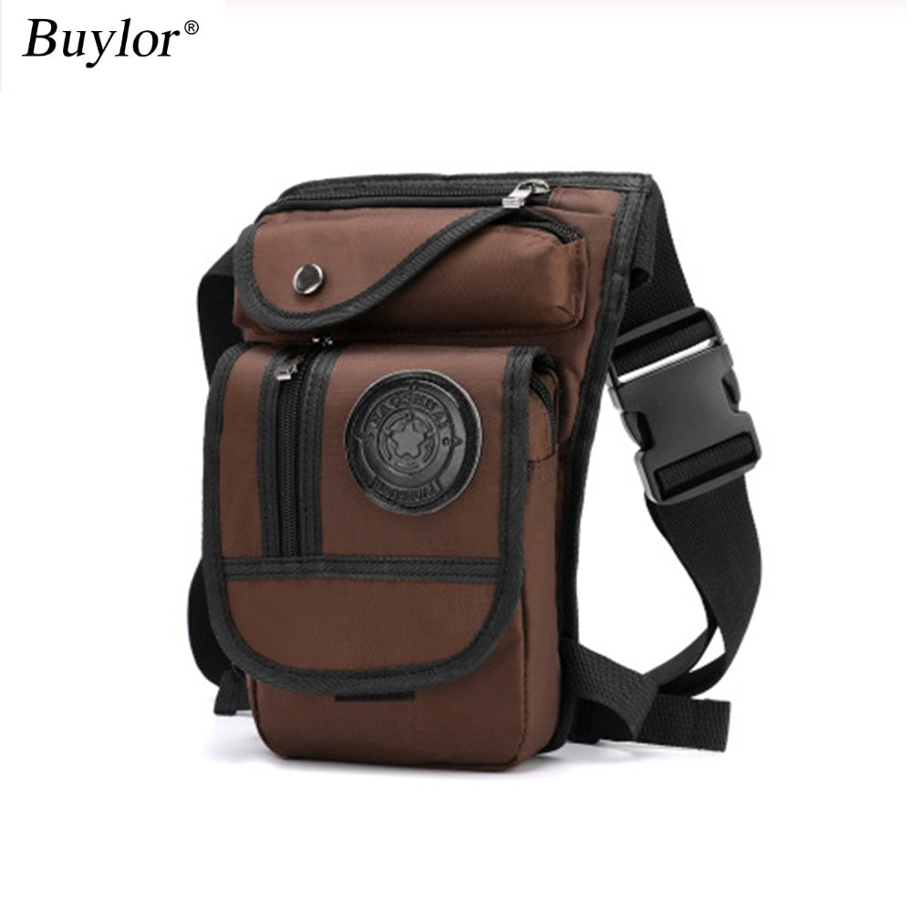 Buylor Drop Leg Bag Vintage Thigh Pack Fanny Military Motor Cycle Messenger Canvas/Nylon Cycle Shoulder Bag Riding Waist Pack