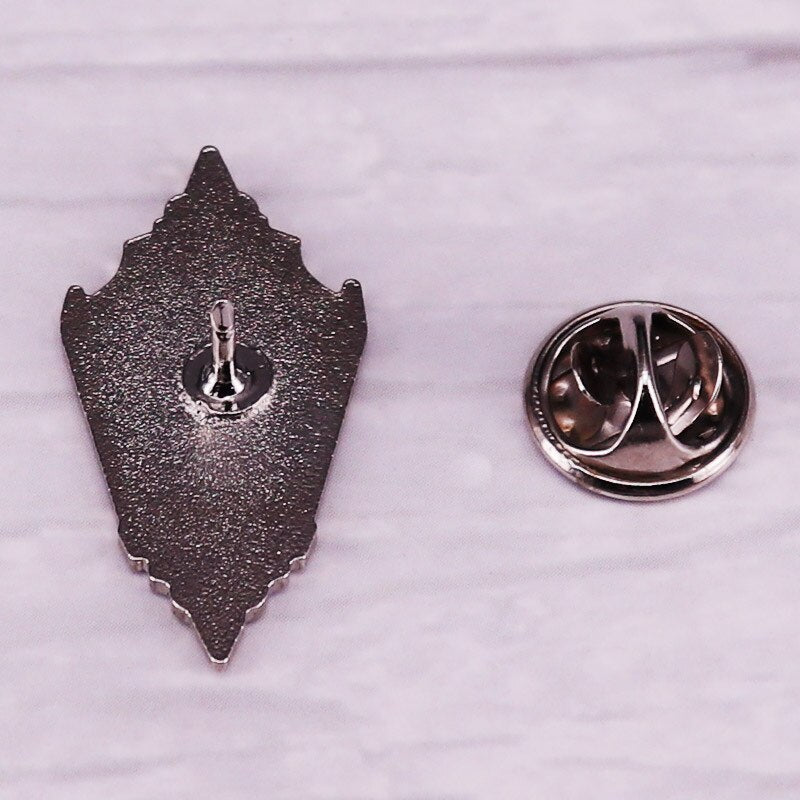 Black Lantern Lantern Brooch Gothic Metal Badge