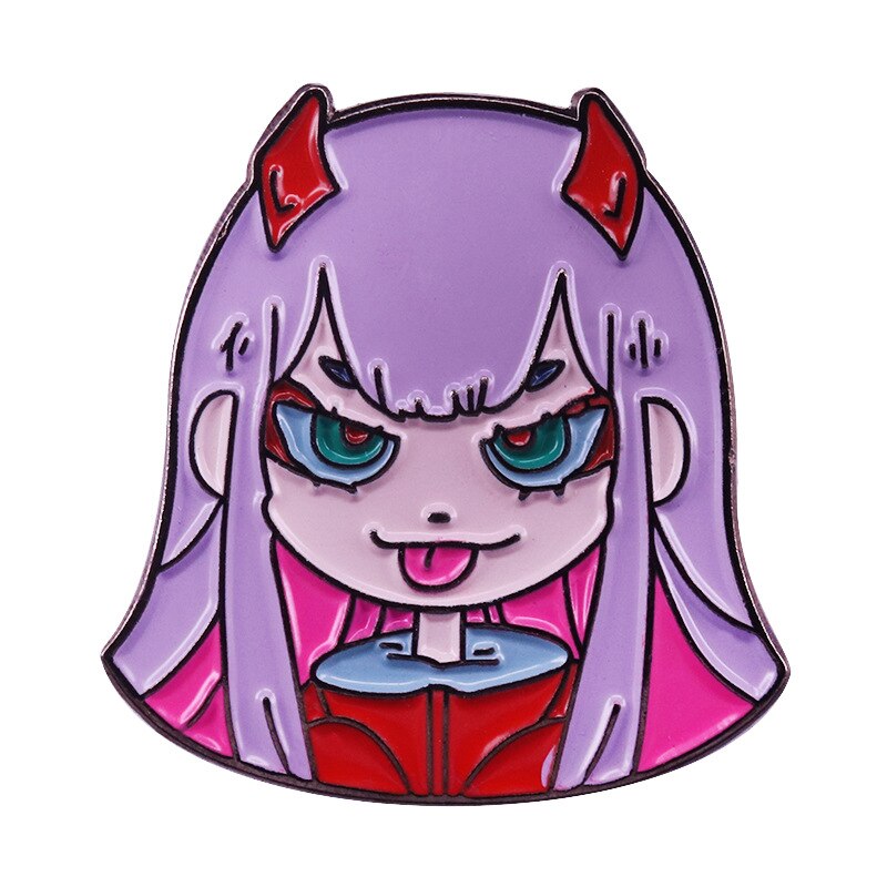 DARLING in the FRANXX Mysterious Girl 02 Brooch Sci-Fi Animation Inspiration Badge