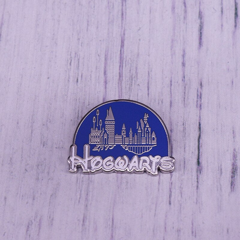 BlueSchool Brooch And Pretty Castle Badge