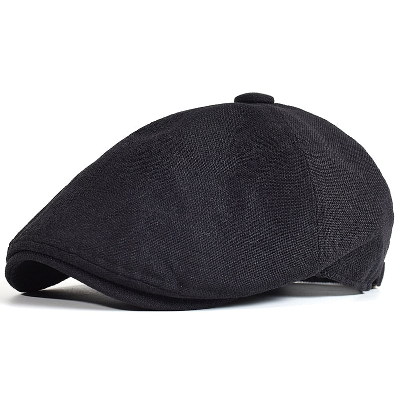 Men's Summer Berets Outdoor Breathable newsboy cap Spring Flat Hats Solid Duckbill Hats Vintage Gatsby Beret Hat Women