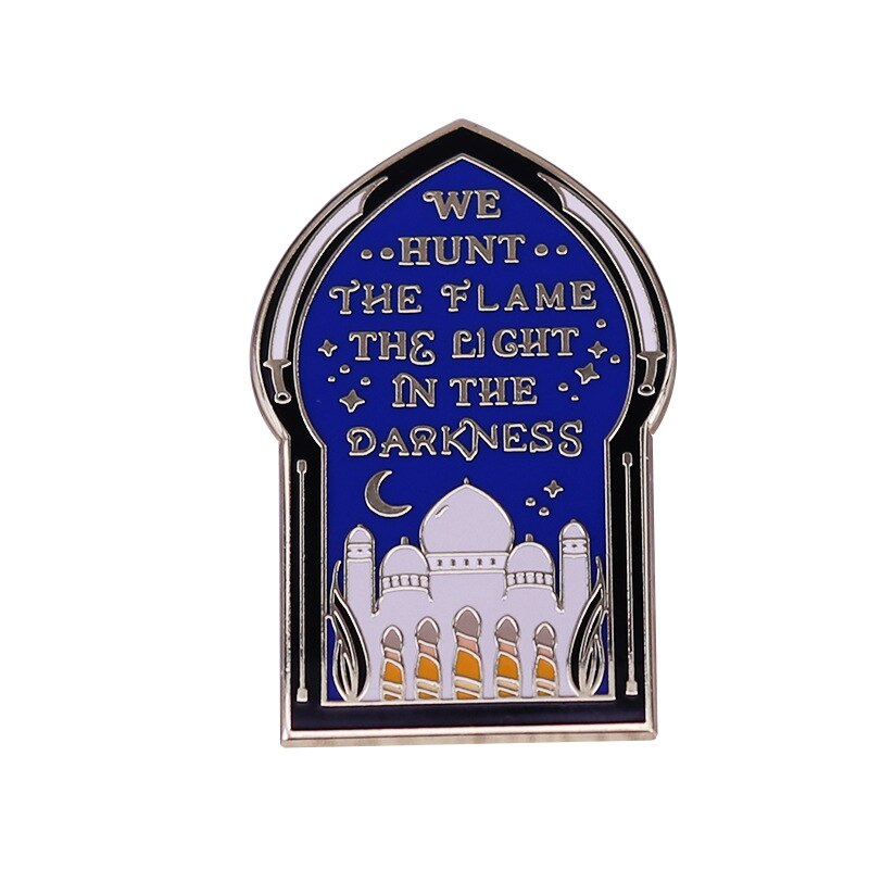 We look for the flame, the light in the dark-brooch Hafsa Faizal literary badge