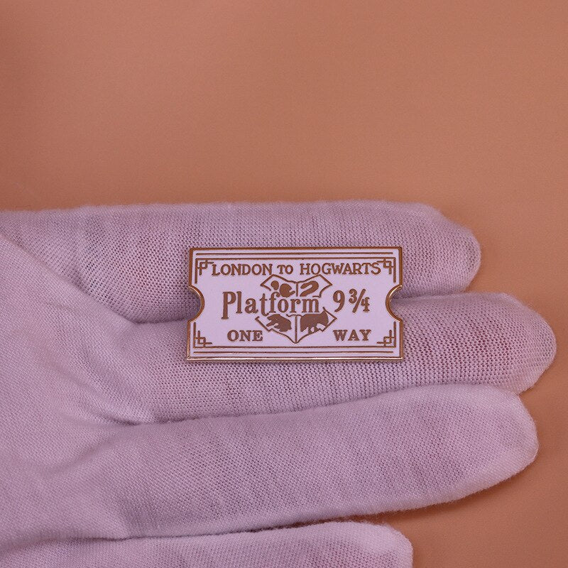 Magic Station Brooch One-way Ticket Badge