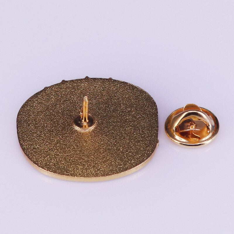 Beautiful Pink cake brooch feminism badge