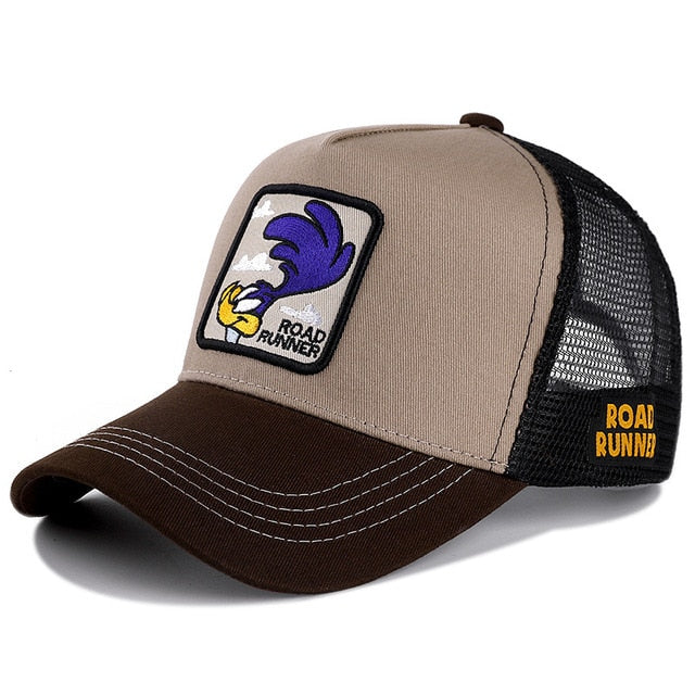 Baseball CapMesh Hat Summer Cartoon  Snapback For Women Men