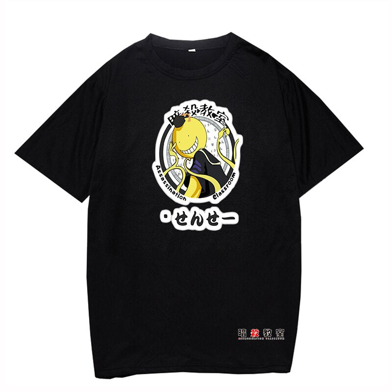 2020 Men's Clothing Summer New Anime Assassination Classroom Black shirt Cool Style Japan T-Shirt Size XS-4XL