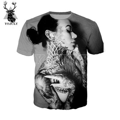 Unisex 3D Printed t shirt Men Women Sexy goddess Harajuku T Shirts men Fashion Casual Streetwear Hip hop O-neck T-Shirt Clothing