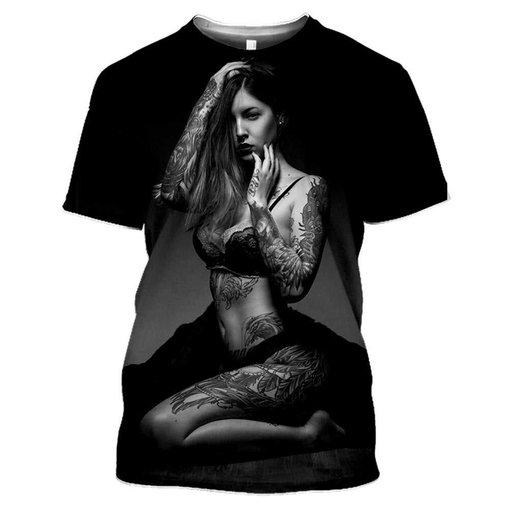 Unisex 3D Printed t shirt Men Women Sexy goddess Harajuku T Shirts men Fashion Casual Streetwear Hip hop O-neck T-Shirt Clothing