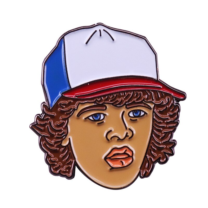 Cool boy brooch cartoon avatar badge clothes bag accessories