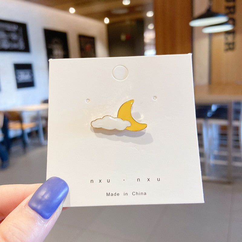 Fashion Rainbow Enamel Pin Cartoon Cute Fruits Food Mix Brooches Badges Backpack Lapel Pins Jewelry Gifts For Friends