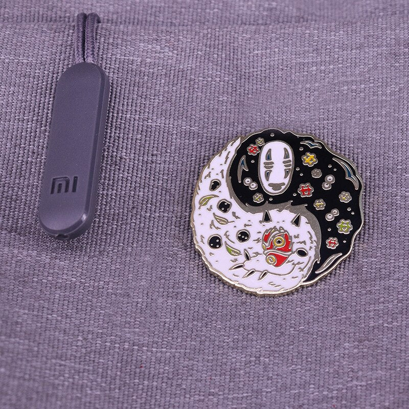 Magic Princess Shan and Faceless Men Mix and Match Brooch Fantasy Animation Movie Inspiration Badge